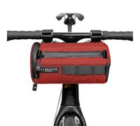 ALMSTHRE Signature Bar Bag - Rust Red | Hard-Shell Bike Handlebar Bag with Waterproof Zippers & Adjustable Straps | Lightweight Bicycle Handlebar Bag, Compatible with Road, Gravel & MTB Bikes