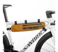 ALMSTHRE Signature Bike Frame Bag - California Gold, Small/Medium Sizing | Durable Recycled Ripstop Material, Waterproof Zippers & Customizable Design for Essentials