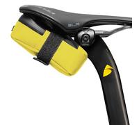 ALMSTHRE Signature Bike Saddle Bag - Electric Yellow | 0.5L Bike Seat Bag (3" x 5.25" x 2") | Water-Resistant Ripstop, Waterproof Zipper, Internal Pocket | Durable Under Seat Storage