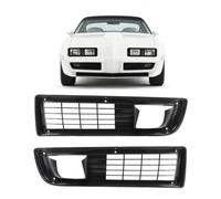 ALMULOO Grill 2Pcs Compatible with 1979-1981 Pontiac Firebird Trans Am Plastic(PP) Front Bumper Grille Black Replacement for 10010503 10010504