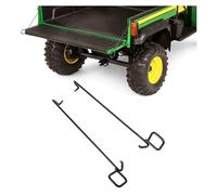 ALMULOO Tailgate Latches Bed Handles Compatible with John Deere Gators 4X2 6X4 with Metal Tailgates Replacement for VGA12138 VGA12139 1 Pair Heavy Duty Steel Black