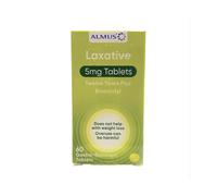 Almus Laxative Tablets 5mg for Ages 12 Years and Older - Pack of 60
