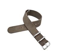 ALMVIS 20mm 22mm Leather Nato Strap Soft Watch Band Leather Watch Belt Wrist Band Quick Release Watch Accessories Replace(Grey,22mm)