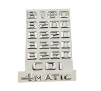 ALMVIS 3d ABS Car Trunk Badge Sticker Rear Star Logo B180 B200 B220 CDI B250 B260 4MATIC Emblem Fit For Mercedes W246 W245 Accessories car logo stickers(Chrome,B180)