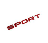 ALMVIS 3d ABS Car Trunk Sport Emblem Badge Fit For Land Rover Range Rover Evoque Sport SVR L494 494 L320 Logo Letters Sticker Accessories car logo stickers(Red Silver)