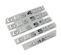 ALMVIS ABS 3D Chrome Letters For Car Emblem Logo Stickers Fit For Mercedes Benz GLS 63 AMG 400 450 500 550 580 X167 X166 Accessories car logo stickers(4MATIC)