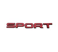 ALMVIS Car Styling Metal SPORT Letters Logo Emblem Car Rear Trunk Badge Sticker Decal Fit For Land Range Rover SV Autobiography Discovery(Black With Red)