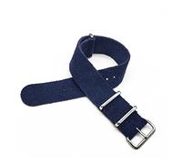 ALMVIS Watch Band Leather Nato Strap 22mm Leather Black Watch Belt Watch Strap 20 Mm Quick Release Watch Accessories Band replacement (Color : Navy Blue, Size : 22mm)