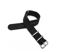 ALMVIS Watch Leather Strap NATO 22mm Black Leather Watch Strap Watch Strap 20mm Quick Release Watch Accessories(Black,22mm)