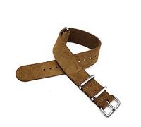 ALMVIS Watch Leather Strap NATO 22mm Black Leather Watch Strap Watch Strap 20mm Quick Release Watch Accessories(Brown,20mm)
