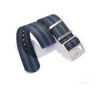 ALMVIS Watch Strap 20mm 22mm Nylon Replacement Bracelet Watch Strap Fit For Tudor Nato Strap(Black Gray,20mm)