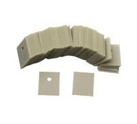 ALN Aluminum Nitride Ceramic Sheet - Ultra-High Thermal Conductivity 170W for High-Power MOS Tubes(14x20x1.0mm With Hole 50PCS)