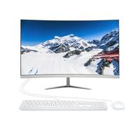 ALNERUZL All-in-One Desktop Computer PC, 24” FHD Curved Display Monitor I7 Quad-Core Desktop, 16G Ram 512G SSD, WiFi Bluetooth for Home Business Office Gaming