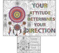 ALNETI Large Wall Coloring Poster for Adults and Kids - Giant Coloring Posters Collaborative Big Sheets - Mindfulness Oversized Jumbo Page for Teens - Adult Huge Dream Catcher Wall Poster Size