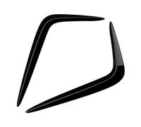 ALNHY Compatible With Toyota Corolla Cross 2025 2026 ABS Front Bumper Sticker Decoration Strip Special Fog Light Accessories Bright Anti-Coll(Svart)