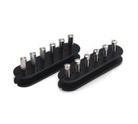 Alnico 2 Double Coil Pickup DIY Kit for Guitar with 4-Conductor Wire, Adjustable Pole Pieces, Copper-Nickel Baseplate, Compatible with Various Guitar Setups