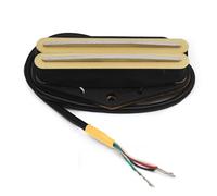 Alnico 2 TL Style Bridge Pickup Hot Rail Humbucker 4 Conduct Output 9K Coil Splitting Electric Guitar Parts(Yellow)