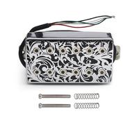 Alnico 5 Double Coil Guitar Pickup Hollows Brasses Musician Coil For And Practice Dynamic Range