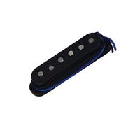 Alnico 5 Electric Guitar Pickups With Alternating Single And Yellow Coils White And Bk Professional electric pickup(Black,M)
