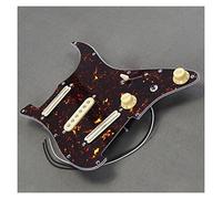 Alnico 5 Hot Rails-Single Coil Pickup Prewired Guitar Pickguard SSS Set 1T1V Control Guitar Pickup Pickguard (Color : 01)