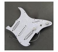 Alnico 5 Hot Rails-Single Coil Pickup Prewired Guitar Pickguard SSS Set 1T1V Control Guitar Pickup Pickguard (Color : 04)