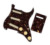Alnico 5 Hot Rails SSS Prewired Electric Guitar Pickguard Loaded With Back Plate And Screws Set Guitar Replacement Parts