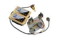Alnico 5 Humbucker Pickups Electric Guitar Pickups ProBucker Push/Pull Wiring Harness For For Gibson Pickup-Set For Electric Guitars(Golden YE Frame)