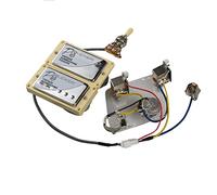 Alnico 5 Humbucker Pickups Electric Guitar Pickups ProBucker Push/Pull Wiring Harness For For Gibson Pickup-Set For Electric Guitars(Chrome YE Frame)