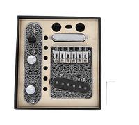 Alnico 5 Magnets, Balanced Volume Warm Vintage Tone Bridge Neck Pickup Set with Copper Shield for TL Guitar