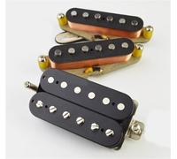Alnico 5 Neck/Middle Bridge Handwound Electric guitar Vintage Humbucker Bridge Open Pickup black Electric Guitar Instrument Pickups(With Poly Wire)