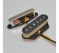 Alnico 5 Pickup Unique Coil Tapped Neck Pickup Red Case Electric Guitar Instrument Pickups(Black Plate)