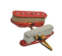 Alnico 5 Pickup Unique Coil Tapped Neck Pickup Red Case Electric Guitar Instrument Pickups(Red Plate)