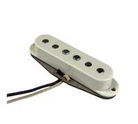 Alnico 5 Vintage Handwound Single Coil Guitar Pickups Grey Bottom Plate Double Coil Pickup Guitar Parts Electric Guitar Instrument Pickups(WHITE)
