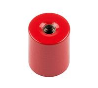 Alnico Deep Pot Magnet for High-Temperature, Engineering, and Manufacturing Applications - 12.7mm dia x 16mm thick c/w M4 threaded hole - 2kg Pull
