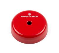 Alnico Shallow Pot Magnet For High-Temp, Engineering - 29mm Dia X 9mm Thick C/w 5.2mm Dia Countersunk Hole - 5Kg Pull