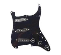 Alnico5 Electric Guitar Pickup Panel Assembly Three Single Pickup Panel Sss Pickup Front Cover (Color : Bk panel 1)