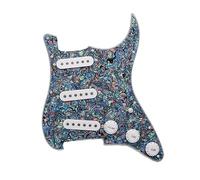 Alnico5 Electric Guitar Pickup Panel Assembly Three Single Pickup Panel Sss Pickup Front Cover (Color : White 16)
