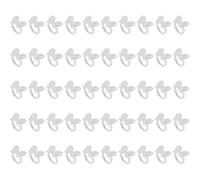 Alnicov 100 Pcs Nail Chart Ring, Polish Gel Nail Chart Ring Flower Manicure False Tip Polish Gel Color Display Tool for Art Color Display Tool Transparent