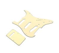 Alnicov 11 Hole Stratocaster Pickguard Sss Guitar Pick Guard Back Plate For Fender Standard Strat Guitar Replacement,Cream