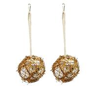 Alnicov 2Pcs 10cm/3.9inch Bird Nesting Ball Material for Wild Birds Hummingbird Nesting Gifts for Bird Watching Nature Lovers