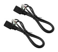Alnicov 2PCS Car USB Extension Cable Adapter 4Pin Connector 76cm Compatible with Android Car Radio Stereo External USB Flash Drives Fast Charging Mobile Phones