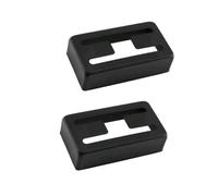 Alnicov 2Pcs Humbucker Pickup Cover H-Shaped Nickel for LP Electric Guitars(Black)