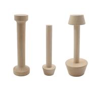 Alnicov 3-Piece Wooden Tart Press Set Wooden Tart Press Double Sided Tart Press Pastry Tool DIY Cake Pastry Tool For Making Tarts, Pasta, Cheesecake Dessert Kitchen Baking Tools
