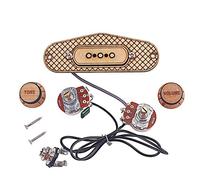 Alnicov 3-String Cigar Box Guitar Pickup 3 Pole Humbucker Pickup with Volume & Tone - No Soldering Required