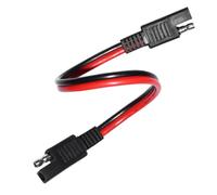 Alnicov 30cm Sae To Sae 2 Pin Extension Cable, DC Power 14awg, Heavy Duty Battery Quick Disconnect/Connect Wire Harness Connectors with Dust Cap