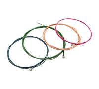 Alnicov 4 String Bass Strings Rainbow Colorful Steel Strings Set for Acoustic Bass,Electric Bass Replacement Parts