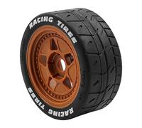 Alnicov 4pcs Drift Wheel Hub Tire RC Tyres Suitable for 1/8 and 1/7 Scale Models/Flat Racing/Off-Road Vehicles/Short Trucks/Desert Trucks