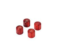 Alnicov 4PCS Guitar Wood Knobs Volume Tone Speed Control Knobs for Electric Guitar Bass Screw Type，Red