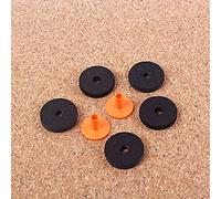 Alnicov 5Pcs Drum Cymbal Stand 10mm Thick Felt Washers + 2Pcs Plastic Long Flanged Cymbal Sleeves