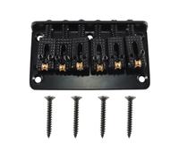 Alnicov 6-String 78mm Roller Hardtail Bridge Electric Guitar Tail Pipe Top Loading Saddle Tailpiece Accessories For Electric Guitars Black